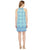 London Times - T2935M Ruffled Halter Sheath Dress in Blue and Green
