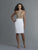 Saboroma - 4023 Embellished Jewel Neck Sheath Dress In White