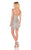 Rachel Allan Homecoming - 4024 Fully Beaded Fitted Cocktail Dress In Silver