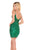 Rachel Allan Homecoming - 4024 Fully Beaded Fitted Cocktail Dress In Green