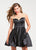 Ashley Lauren - 4027 Sweetheart Illusion Back Cocktail Dress in Black