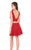 Rachel Allan Homecoming - 4028 Two Piece Lace Appliqued Dress In Red
