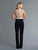Saboroma - 4029 Sleeveless Jewel Neck Jumpsuit In Black