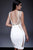Jovani - M362 Netted Panels Jewel Dress In White