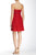 Adrianna Papell - Rhinestone Embellished Lace Dress 41899800 in Red