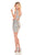 Rachel Allan Homecoming - 4038 Glitter Embellished Two Piece Dress In Gray