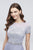 Cachet - 40391 Short Sleeve Sequin-Adorned Lace Long Dress In Purple