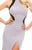 Mac Duggal Couture - 40414 Hourglass Haltered Evening Gown In Gray and Black