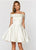 Ashley Lauren - 4047 Off The Shoulder Cocktail Dress in White