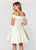 Ashley Lauren - 4047 Off The Shoulder Cocktail Dress in White