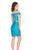 Rachel Allan Homecoming - 4048 Two Piece Sequined Off-Shoulder Dress In Blue and Green
