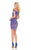 Rachel Allan Homecoming - 4048 Two Piece Sequined Off-Shoulder Dress In Blue