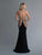 Saboroma - 4049 Lace Embroidered Trumpet Dress In Black and Neutral