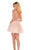Rachel Allan Homecoming - 4050 Bead Embellished A-Line Dress In Pink