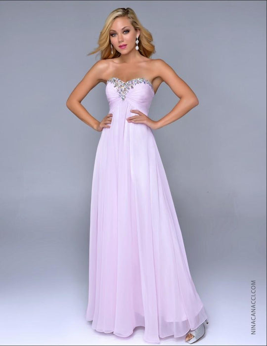 Nina Canacci - 4051 Dress in Baby Pink