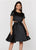Ashley Lauren - 4051 Two Piece A-Line Cocktail Dress in Black