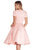 Ashley Lauren - 4051 Two Piece A-Line Cocktail Dress in Pink