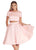 Ashley Lauren - 4051 Two Piece A-Line Cocktail Dress in Pink