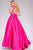 Jovani - Open Back Boat Neck Ballgown 40556
