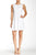 Ivy & Blu by Maggy Boutique - S3868M Zip Front A-Line Dress in White