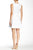 Ivy & Blu by Maggy Boutique - S3868M Zip Front A-Line Dress in White