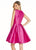 Ashley Lauren - 4057 Mikado Cocktail Dress with Overskirt in Pink