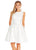 Ashley Lauren - 4057 Mikado Cocktail Dress with Overskirt in White