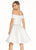 Ashley Lauren - 4058 Bedazzled Mikado Off-Shoulder A-line Dress in White