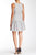 Jessica Simpson - Bateau Neck A-Line Dress JS5X7157 in Black and White