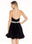 Ashley Lauren - 4063 Velvet A-Line Cocktail Dress in Black
