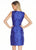 Ashley Lauren - 4067 Crew Neckline Mikado Cocktail Dress in Blue