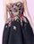 Mac Duggal Homecoming - 40683N Colorful Floral Embroidered Short Dress in Black and Multi-color