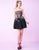 Mac Duggal Homecoming - 40683N Colorful Floral Embroidered Short Dress in Black and Multi-color