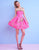 Mac Duggal Homecoming - 40693N Strapless Princess Short Dress in Pink