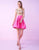 Mac Duggal Homecoming - 40714N Two Piece Rose Embroidered Short Dress in Pink