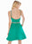 Ashley Lauren - 4071 Satin Halter Neck Crystal Beaded Belt Short Dress In Green