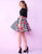 Mac Duggal Homecoming - 40721N Two Piece Beaded Lace Short Dress in Black and Multi-color