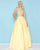 Mac Duggal - 40726H Two-Piece Crystal Garlanded Mikado Gown In Yellow