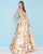 Mac Duggal - 40727H Plunging Off Shoulder Floral Ballgown In Pink and Floral