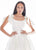 Ashley Lauren - 4072 Bow Adorned Shoulder A-line Dress In White