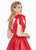 Ashley Lauren - 4072 Bow Adorned Shoulder A-line Dress In Red