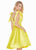 Ashley Lauren - 4072 Bow Adorned Shoulder A-line Dress In Yellow