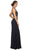 Eureka Fashion - 4073 Sleeveless Beaded Halter Jersey Sheath Dress in Blue