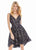 Ashley Lauren - 4073 Colored Sequined V-neck A-line High Low Dress In Multi-Color
