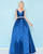 Mac Duggal - 40744H Pearl Ornate Cap Sleeve Mikado Ballgown In Red