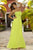 Alexia Designs - 4074 Pleated Semi-Sweetheart Chiffon A-line Gown In Green