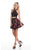 Rachel Allan Homecoming - 4074 Beaded Two Piece Halter A-line Dress In Black and Red