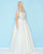 Mac Duggal - 40750H Ornate Illusion Cap Sleeve Cutout Ballgown In Blue and Neutral