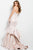 40761 Pleated V-neck Trumpet Dress