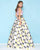 Mac Duggal - 40765H Two Piece Halter Bow Ballgown In Pink and Multi-Color